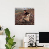 Poster Saison d'Octobre Recolte (Bureau à domicile)
