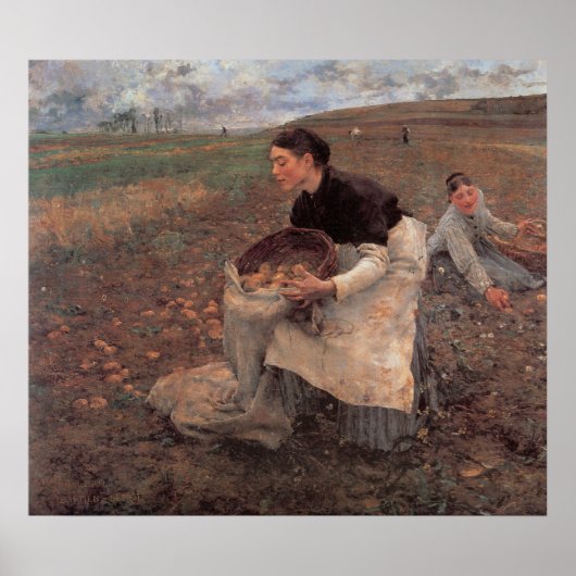 Poster Saison d'Octobre Recolte (Devant)