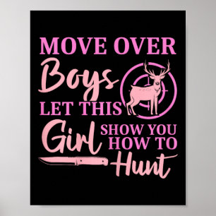 Poster Saison Drôle De Chasse Au Cerf Laissez Cette Fille