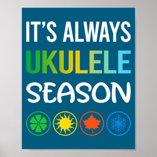 Poster Saison drôle Ukulélé (Devant)