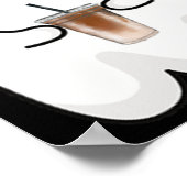 Poster Saison éffrayante Cute Little Ghost Ice Coffee Hal (Coin)