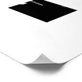 Poster Saison éffrayante Fantômes Noirs Et Blancs Hallowe (Coin)