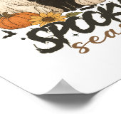 Poster Saison éffrayante Ghost Retro Éffrayant Halloween  (Coin)