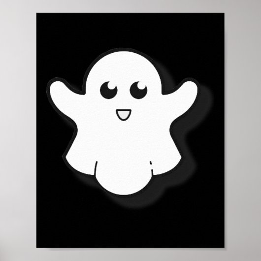Poster Saison Éffrayante Halloween Ghost Cute Ghost (Devant)