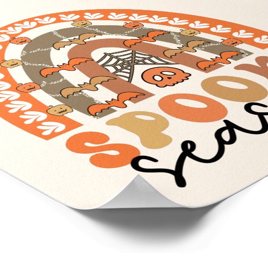 Poster Saison éffrayante Halloween Rainbow Fall (Coin)