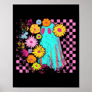 Poster Saison éffrayante Joyeux Halloween Funny Ghost Wil