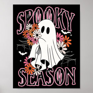 Poster Saison éffrayante mignonne Fantôme Halloween Costu