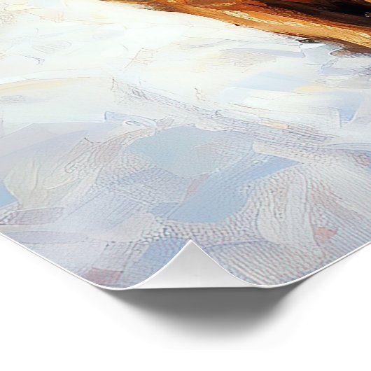 Poster Saison festive de Noël de Setter en Irlande (Coin)