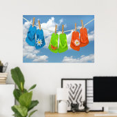 Poster Saison Flip-Flop (Bureau à domicile)