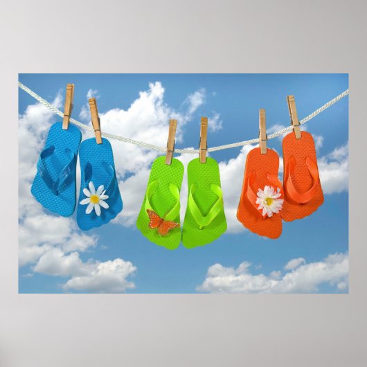 Poster Saison Flip-Flop (Devant)