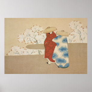 Poster Saison Hanami par Kamisaka Sekka (1909-1910)