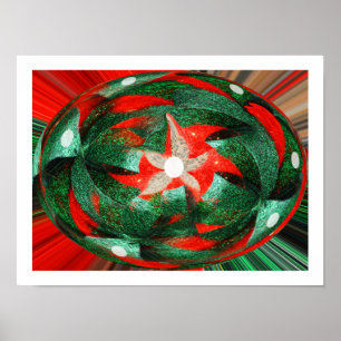 Poster Saison heureuse art de Noël