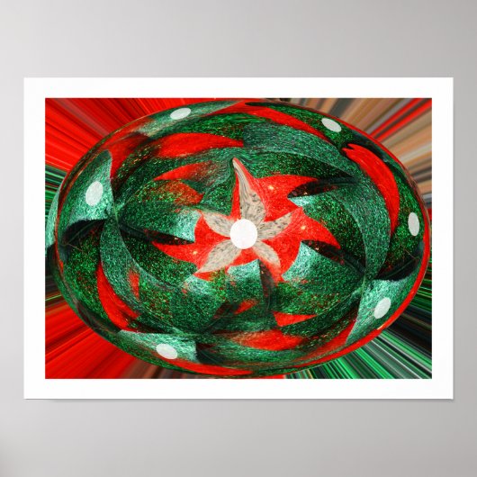 Poster Saison heureuse art de Noël (Devant)