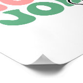 Poster Saison Jolly Jolly Saison Retro Typographie de vac (Coin)