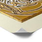 Poster Saison L'Automne Art Nouveau Alphonse Mucha (Coin)