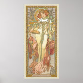 Poster Saison L'Automne Art Nouveau Alphonse Mucha (Devant)