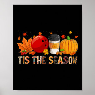 Poster Saison Leopard Citrouille Bowling Halloween Leaf a
