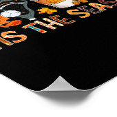 Poster Saison Leopard Citrouille Lacrosse Halloween Fall  (Coin)