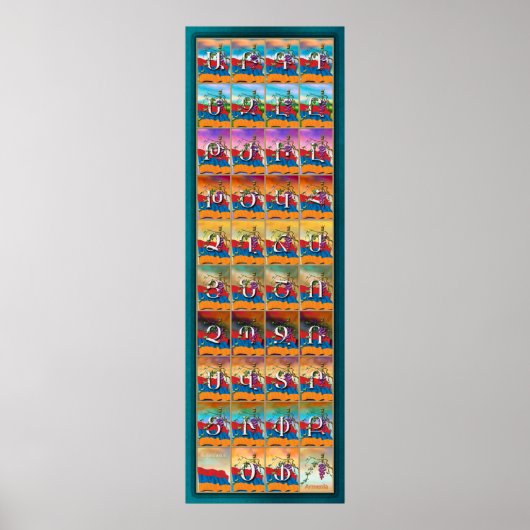 Poster Saisons alphabétiques arméniennes (Devant)