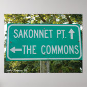 Poster Sakonnet Point, The Commons, Little Compton, RI (Devant)