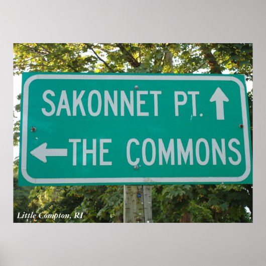 Poster Sakonnet Point, The Commons, Little Compton, RI (Devant)