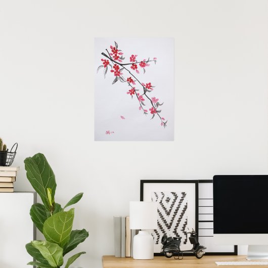 Poster Sakura (Bureau à domicile)
