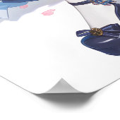 Poster Sakura Anime Fille de chat rose (Coin)