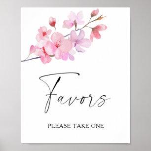 Poster Sakura - cadeaux de mariage, veuillez en prendre u