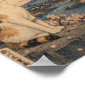 Poster Sakura Cat by Mount Fuji (Coin)