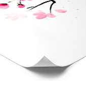 Poster Sakura fleurit. Peinture (Coin)