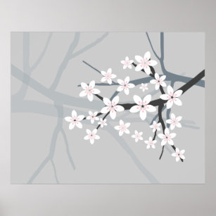 Poster Sakura - Japonais Cherry Tree Blossom Imprimer