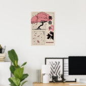 Poster Sakura japonaise (Bureau à domicile)