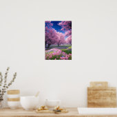 Poster Sakura Meadows en fleur (Cuisine)
