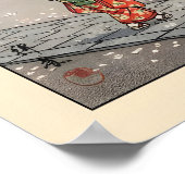 Poster Sakura Pagoda Art Print Vintage Japanese Garden (Coin)