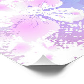 Poster Sakura rose sur la peinture Arrière - plan (Coin)