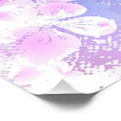 Poster Sakura rose sur la peinture Arrière - plan (Coin)