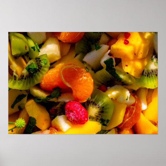Poster Salade de fruits (Devant)