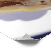 Poster Salade de fruits avec glace. (Coin)