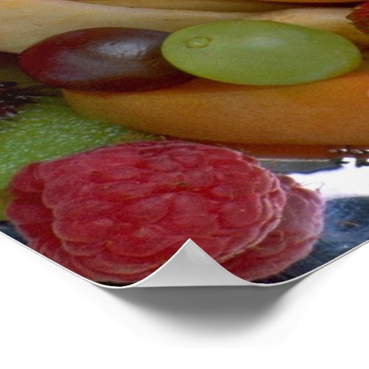 Poster Salade de fruits, gros plan (Coin)