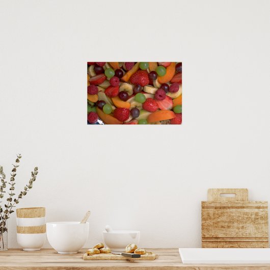 Poster Salade de fruits, gros plan (Cuisine)