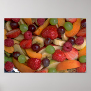 Poster Salade de fruits, plan rapproché