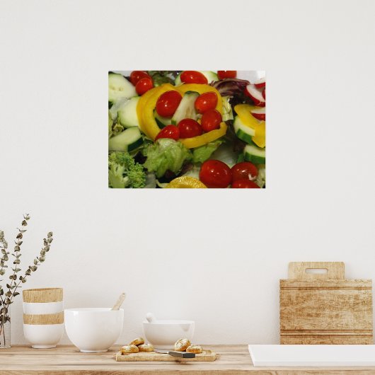 Poster Salade de jardin fraîche (Cuisine)