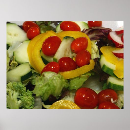 Poster Salade de jardin fraîche (Devant)