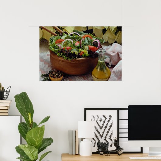 Poster Salade de légumes mixte (Bureau à domicile)