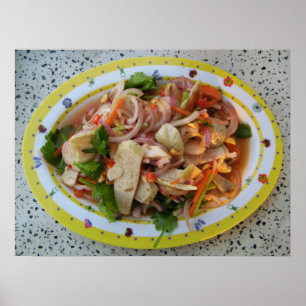 Poster Salade de Saucisses épicées thaïlandaises ... Alim