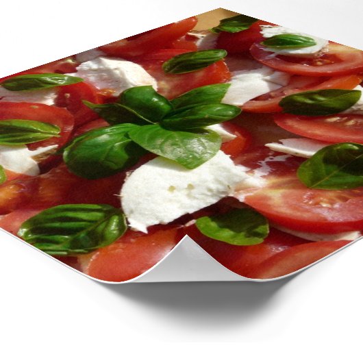 Poster Salade de tomate et de mozzarella (Coin)