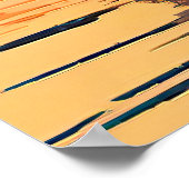 Poster Salage au coucher du soleil (Coin)