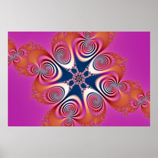 Poster Salamander - Art Fractal (Devant)