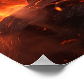 Poster Salamandre de feu Caverne de lave (Coin)