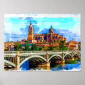 Poster Salamanque / Castille et Leon, Espagne. (Devant)